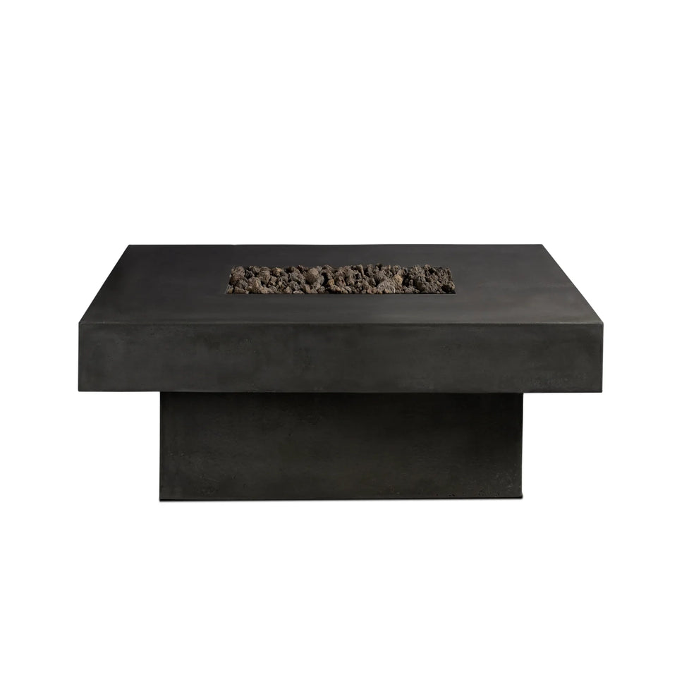 Platz - Square Concrete Fire Pit Table